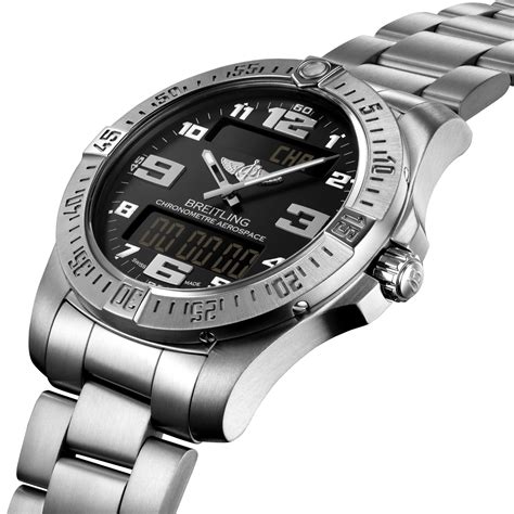 breitling aerospace evo black titanium|breitling aerospace nato strap.